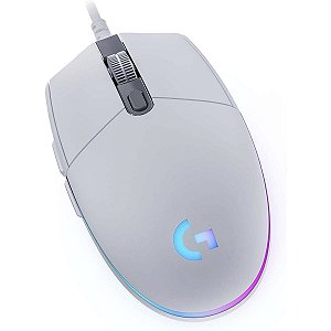 Mouse Logitech Gamer G203 Lightsync Rgb Com Fio Branco