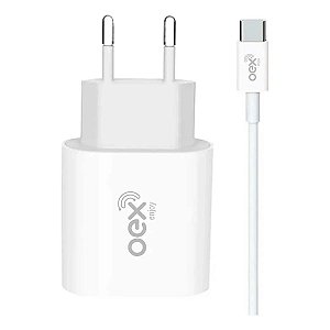 Kit 2 Em 1 Carregador Com Cabo Tipo-C 20W Cg500 OEX