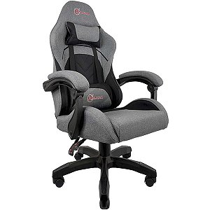 Cadeira Gamer Kalkan Astri Lunar Cinza Até 140kg Reclinável