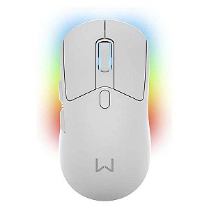 Mouse Gamer Sem Fio Com Base Warrior 6 Botões MO422 Branco