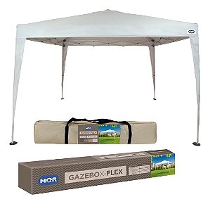 Gazebo Dobrável 3x3 Articulado X-flex 3m X 3m X 2.5m Branco