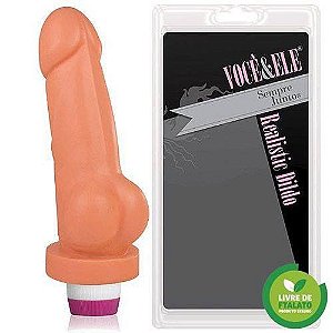 Prótese Maciça com vibro e escroto Sidious Pele 17x4cm - ADAO83V