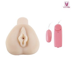 Masturbador Vagina Realística em CyberSkin com Vibrador - 1025