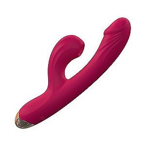 Vibrador Ponto G Dupla Estimulação Recarregavel 10 Velocidades - 9271