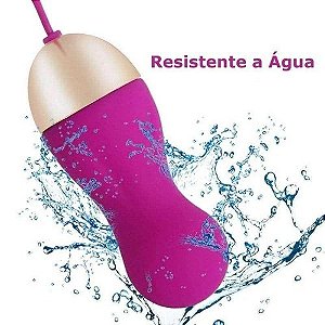 Vibrador Bullet Ponto G Recarregável Wireless Controle 10 Funções Rosa - 5781