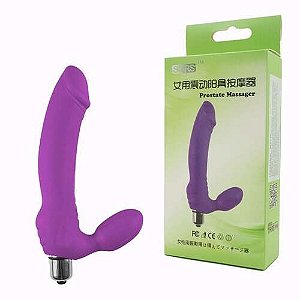 Massageador de Próstata com Glande e Cápsula Roxo 10 vibrações - 1174