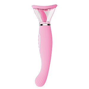 Vibrador para sucção vaginal com língua vibratória - 03034