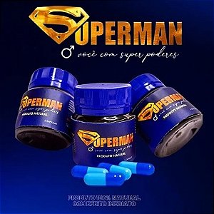 Super Man Estimulante Masculino Efeito Imediato Prolonga Ereção 10cps - 8593