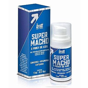 Gel Super Macho o poder do Azul Ginseng, Catuaba, Arginina 17Gr - 87940