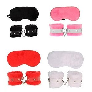 Algema com Tapa Olho Pelucia Cores - 5798
