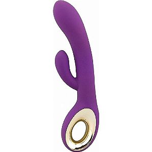 Vibrador Ponto G com Estimulador Clitoriano 10 Modos de Vibração Recarregável - 5297