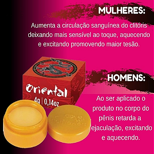 Pomada Oriental Unissex 4gr - 5893