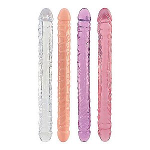 Prótese Ponta Dupla Silicone Cores 33,5 x 3,2cm - 8223