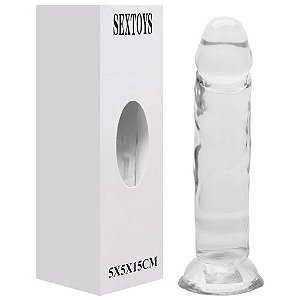 Prótese Maciça Silicone com Ventosa Cores 14,8 X 3 cm - 8226