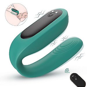 Vibrador Para Casal Recarregável Controle Remoto 9 Funções Cores - 6916