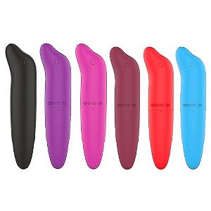Vibrador Estimulador Ponto G Liso Golfinho Cores - 5712