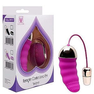 Vibrador Bullet Recarregável Texturizada Controle 10 Funções Pink - 5782