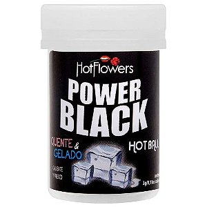 Hot Ball Bolinha Beijável Power Black Esquenta e Esfria  2un - 3536