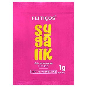 Gel Sugalik Sugador Líquido Comestível Sache Frutas Vermelhas 1gr - 35132