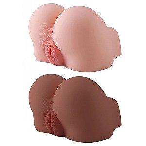 Bunda Realistica em Cyber com Anus e Vagina Cores 20x18 cm - 6782
