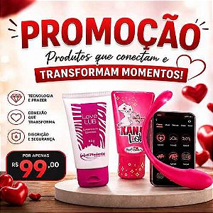 Kit Promocional 3 Itens Vibrador por Aplicativo Lubrificante, Xana Loka - 34206