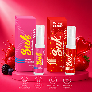 Gel Suk Sugador Líquido Comestível Sabores 15gr - 35958