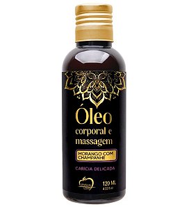 Oleo Para Massagem Corporal Morango com Champanhe 120ml - 33772