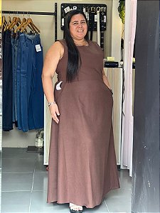 vestido de linho clare