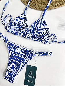 Biquíni Cortininha - Semifio+ Premium Proteção UV50+ Mykonos