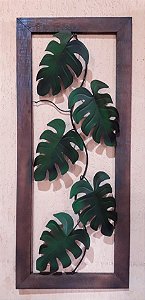 Quadro Folhas Costela de Adao  - Verde