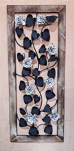 Quadro Flores - Folha Coração