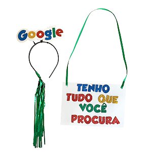 KIT TIARA E PLAQUINHA GOOGLE REF. 529