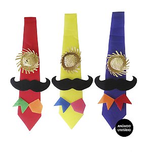 GRAVATA JUNINA COM BIGODE REF. 113C