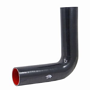 Curva Longa de Silicone MSA Preto 90º X 2 1/2" - Cód.1293