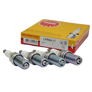 Jogo de Velas de Ignição NGK LFR5A-11 Hyundai IX35 - Cód.1679