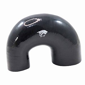 Mangueira Silicone Preto Pressurização U 3" x 2" - Cód.1424