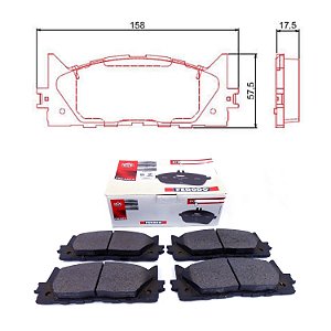 Pastilha Diant. Ferodo HQF2276 Toyota Camry - Cód.5446