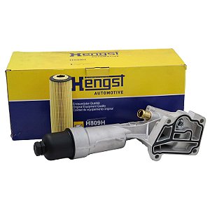Módulo Filtro de Óleo Hengst H809H Mercedes C180 - Cód.13706