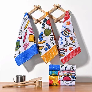 KIT COM 10 PANOS ATOALHADO FELPUDO - 40X60CM - 100% ALGODÃO