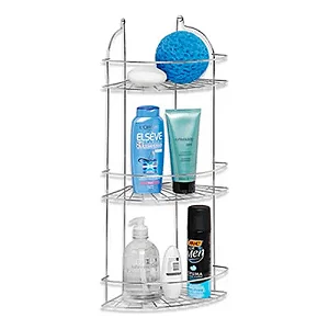 SUPORTE DE CANTO P/ BANHEIRO COM 3 PRATELEIRA