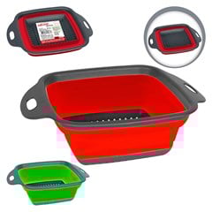 ESCORREDOR SILICONE QUADRADO 24X18 CM