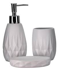 KIT P/ BANHEIRO 3 PEÇAS - CERÂMICA