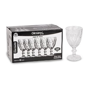 JOGO 6 TAÇAS VIDRO 260 ML