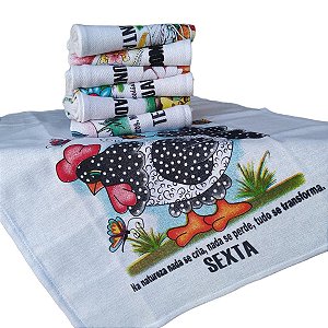 PANO DE PRATO GIGANTE ESTAMPADO - 90X68 CM - KIT COM 10 UNIDADES