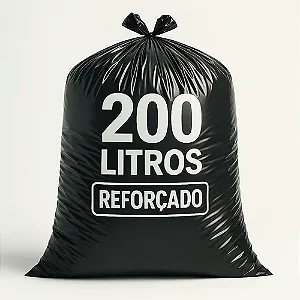 Saco de Lixo 200L Reforçado 50 Unidades