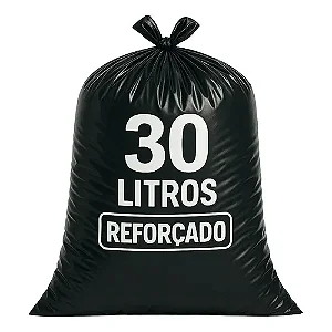 Saco de Lixo 30 Litros Reforçado 100 Unidades