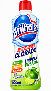 Detergente Clorado Limão 1000ml Brilholac