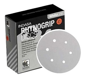 INDASA DISCO LIXA D150 6F RHYNOGRIP WHITE - P150