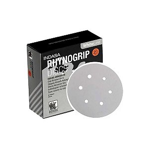 KIT COM 50 DISCO DE LIXA P400 RHYNOGRIP WHITE - INDASA