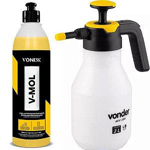 PULVERIZADOR MANUAL 2L C/ SNOW FOAM VONDER + SHAMPOO VMOL